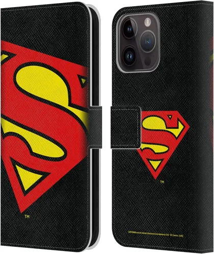 Miniatura 126 de Head Case Designs Funda de piel con licencia oficial de Superman DC Comics con logotipos negros y rojos compatible con Apple iPhone 11