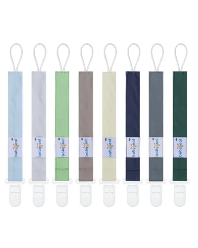 Miniatura 10 de Babygoal Clips neutros para chupete, paquete de 4 unidades con asa para chupetes y baberos, se adapta a la mayoría de chupones y baberos 4PS07-B