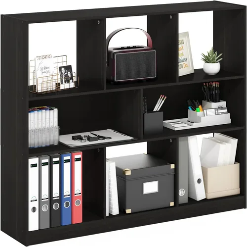 Miniatura 15 de Furinno Fulda Estantería de Libros, Estantería Estrecha de 2 Niveles, Librero con Estante de Almacenamiento de 6 Pulgadas de Ancho, 9.3 x 5.9 x 21.2