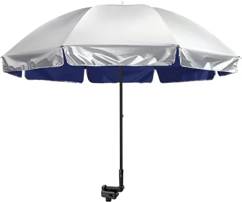 Miniatura 11 de G4Free Sombrilla universal UPF 50+ con abrazadera ajustable para exteriores, protección UV, silla de playa, sombrilla para cochecitos, sillas