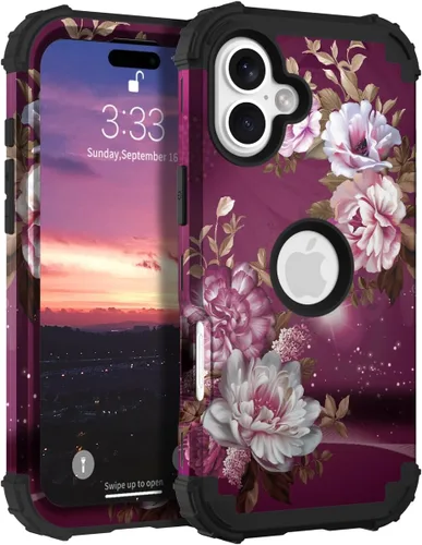 Miniatura 22 de Hocase Funda para iPhone SE 2022/2020, resistente a prueba de golpes, de plástico duro+goma de silicona, funda protectora híbrida para iPhone SE