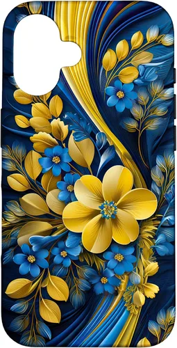 Miniatura 31 de Bandera de estilo floral de Ucrania para iPhone 11 Pro Max - Funda del orgullo ucraniano