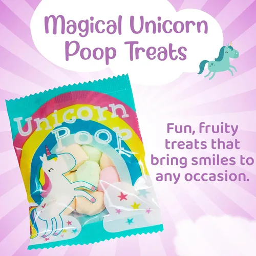 Miniatura 2 de Caramelo de caca de unicornio – Fabricado en los Estados Unidos – 12 suministros de fiesta de unicornio – Recuerdos de fiesta de cumpleaños