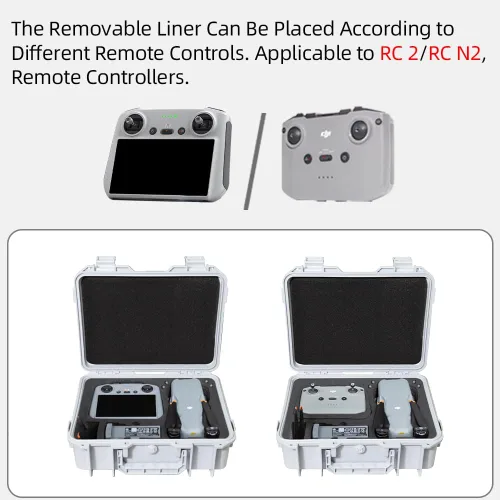 Miniatura 4 de Coyktonty - Funda rígida impermeable para DJI Air 3, totalmente protegida, a prueba de polvo, resistente a los impactos, resistente a los arañazos