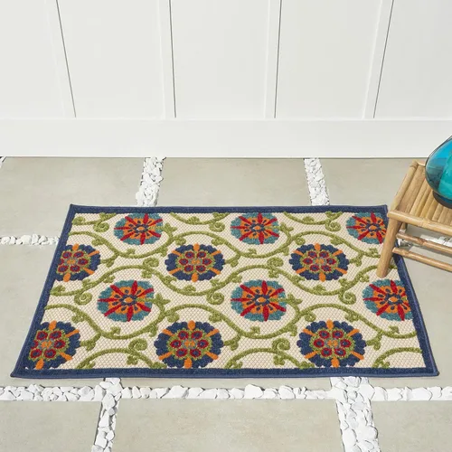 Miniatura 10 de Nourison Home Aloha - Alfombra de 2 pies 3 pulgadas x 8 pies, fácil de limpiar, no se desprende, para dormitorio, sala de estar, comedor y cocina