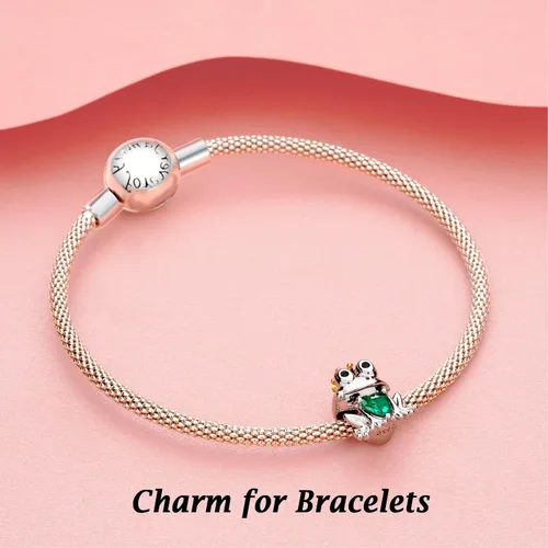 Miniatura 3 de Annmors Dijes de joyería de animales para mujer, plata de ley 925, colgante con circonita cúbica, cuentas de joyería para niñas, regalos