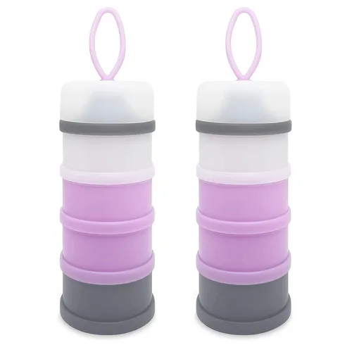 Miniatura 7 de Recipiente dispensador de fórmula para bebés, Dispensador portátil de leche en polvo, Contenedor de almacenamiento de viaje para alimentación