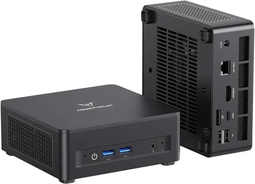 MINISFORUM UM690L Slim Mini PC, AMD Ryzen 9 6900HX (8C/16T, hasta 4.9 GHz), 32 GB LPDDR5 y 1 TB PCIe 4.0 SSD Mini computadora de escritorio, DP/HDMI