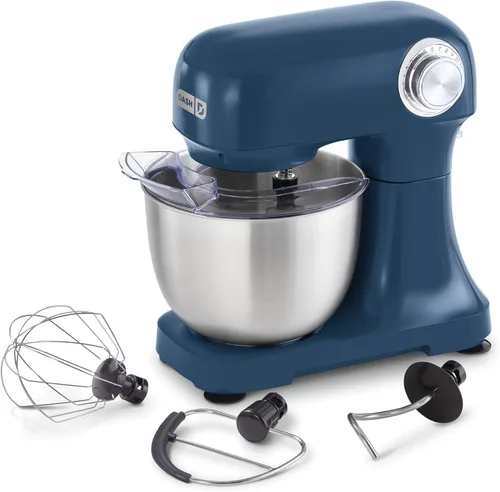 Miniatura 10 de Dash Batidora de pie con cabezal inclinable de 3.5 cuartos de galón, batidora eléctrica de pie con cuenco de acero inoxidable y protector contra