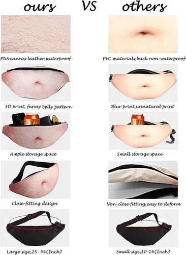 Miniatura 3 de Riñonera para el vientre, bolsa de cintura para papá, regalo de broma para adultos, padre, marido y hombres, con calcetines divertidos
