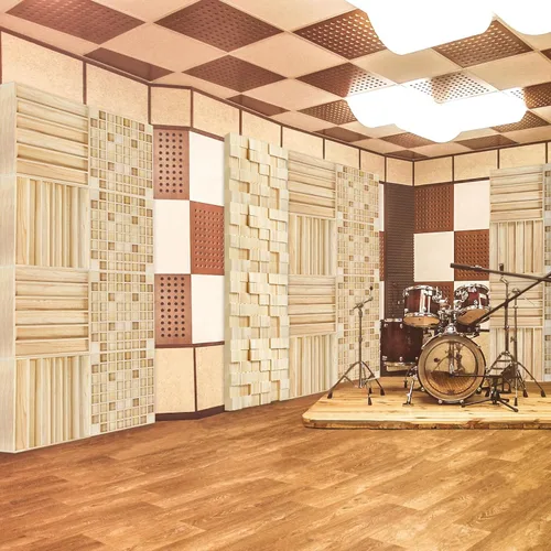 Miniatura 4 de BXI - Difusor de sonido de madera, paneles de difusión acústica de 24 x 24 x 2.8 pulgadas de grosor, añaden vitalidad musical a la sala de escucha