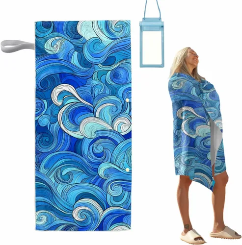Oversize Beach Towels Sand Free Microfiber Quick Dry Women Beach Towels Soft Absorbent Bath Towels Bathroom Extra Large 30x70 in