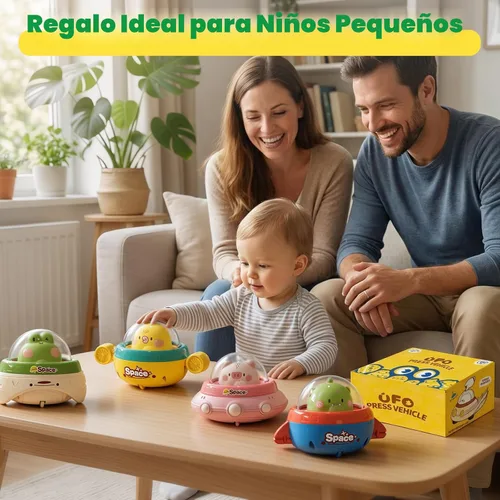 Miniatura 7 de 4 juguetes de animales para presionar y llevar, juguetes Montessori para bebés de 6 a 12 a 18 meses, juguetes de desarrollo para bebés de 1 año