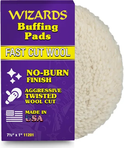 Miniatura 16 de Wizards 11204 Almohadilla de pulido de espuma amarilla – Almohadilla de pulido para búfer orbital – Corrección de pintura automática – Accesorio DA