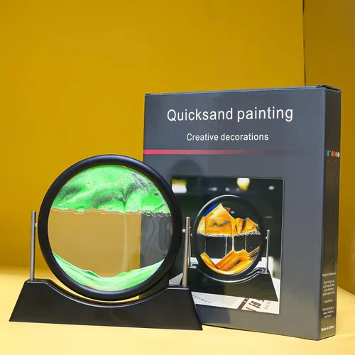 Miniatura 5 de Liangding Movimiento líquido de arte de arena en movimiento, pintura de arena de flujo 3D, decoración de arena movediza, alivio del estrés, imagen