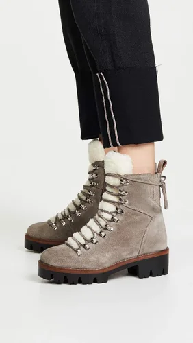 Miniatura 3 de Jeffrey Campbell Botas de combate Culvert Sherpa para mujer, color gris topo, bronceado, gris, talla 9.5 M de EE. UU, Bronceado, gris pardo