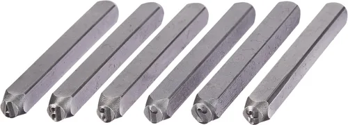 Miniatura 2 de Amazon Basics Kit de sellos de metal con alfabeto y número de 36 piezas con estuche de madera, 4/25 pulgadas