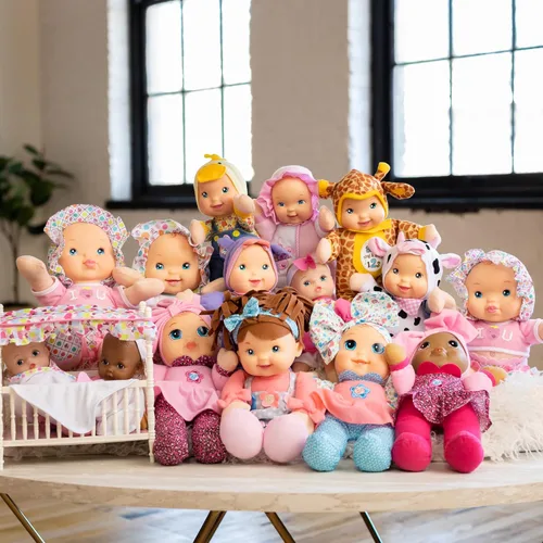 Miniatura 6 de Baby's First Cuna afroamericana con dosel con muñeca de cuerpo suave de 9 pulgadas y manta de bebé, segura para niños de 3 años en adelante