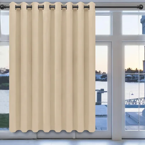 Miniatura 273 de Easy-Going - Cortinas opacas para dormitorio, aislamiento térmico sólido con ojales, cortinas de ventana para reducción de ruido, cortinas