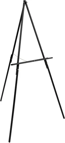Creative Mark Thrifty - Caballete de madera para pintar una sola unidad, duradero, ligero y plegable con ángulo y rueda ajustables, dibujo y Acabado
