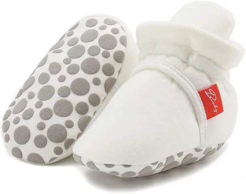 Miniatura 29 de Sawimlgy - Botines de algodón antideslizantes para recién nacido, con agarre, para cuna o para el invierno