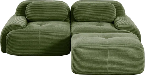 Miniatura 18 de Sofá modular sin hueso comprimido de espuma viscoelástica de 117 pulgadas, sofás seccionales grandes de 3 plazas para sala de estar, sofá modular