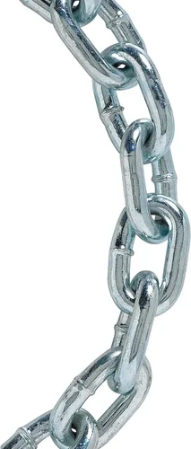 Koch Cadena de bobina de 3/16 por 10 pies de grado 30 a prueba de grado 30, electrogalvanizado, chapado en zinc, límite de peso de hasta 800 libras,