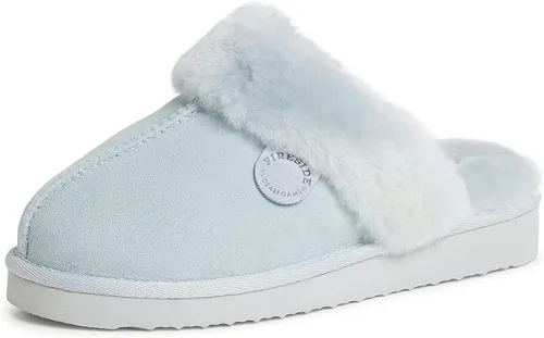Miniatura 98 de Dearfoams Fireside Sydney Pantuflas anchas de piel de oveja para mujer, para interiores y exteriores