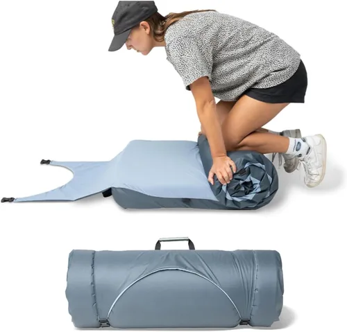 Miniatura 8 de HEST Foamy Camping Mattress Pad - Memory Foam Portable Roll Up Sleeping Cot Mattress for All Adventures - Dual Layer Comfort & Support - No Pump