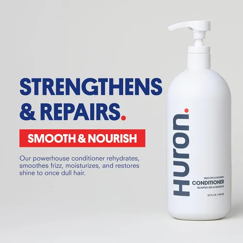 Miniatura 2 de Huron Acondicionador para hombres y mujeres, nutritiva y fortalecedora con aroma cítrico + enebro, tratamiento suave e hidratante para el cabello