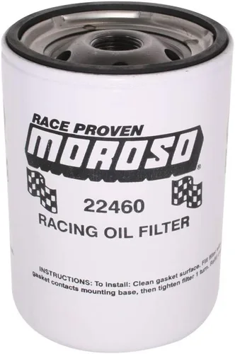 Moroso Filtro de aceite de carreras 22460, Chevy largo con rosca 13/16-16, PH13 TG13 HP4 51061 PF35 6438384 6437946 6435679 HP-3002 LF24 LF224