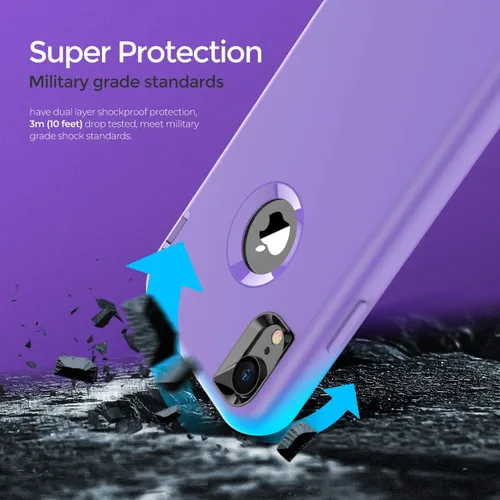 Miniatura 5 de ORIbox - Funda compatible con iPhone XR, resistente a los golpes, anticaídas, transparente