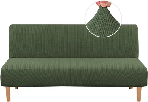 Miniatura 11 de H.VERSAILTEX - Funda elástica para sofá o cama, licra de alto elastano, lavable a máquina, tela Jacquard para sofá, futón Chocolate
