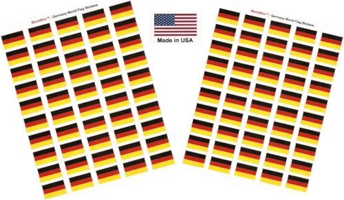 Miniatura 238 de 100 calcomanías de la bandera de Alaska; 1.5" x 1" hechas en Estados Unidos, calcomanías autoadhesivas de la bandera del estado para álbumes