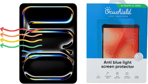 Miniatura 14 de Ocushield Protector de pantalla de vidrio templado antiluz azul para Apple iPad Mini 1/2/3 (7.9") - Filtro de luz azul para iPad - Anti reflejo