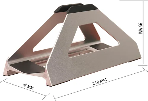 Miniatura 3 de Soporte vertical para laptop, soporte de ahorro de espacio para MacBook con ajuste de ancho sin herramientas, bonito aluminio anodizado