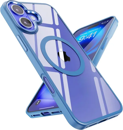 Miniatura 43 de SUCGLES Funda para iPhone 13 Pro Max con MagSafe, imán ultra fuerte N56, protección contra caídas de 12 pies, antiamarilleo, funda magnética