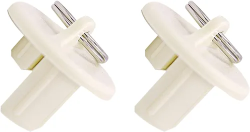 Miniatura 2 de Paquete de 5 tapas universales con anillo de tracción, piezas de repuesto para persianas enrollables para exteriores e interiores (beige)