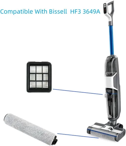 Miniatura 4 de Rodillo de cepillo compatible con accesorios de repuesto para aspiradora Bissell Crosswave HF3 3649A