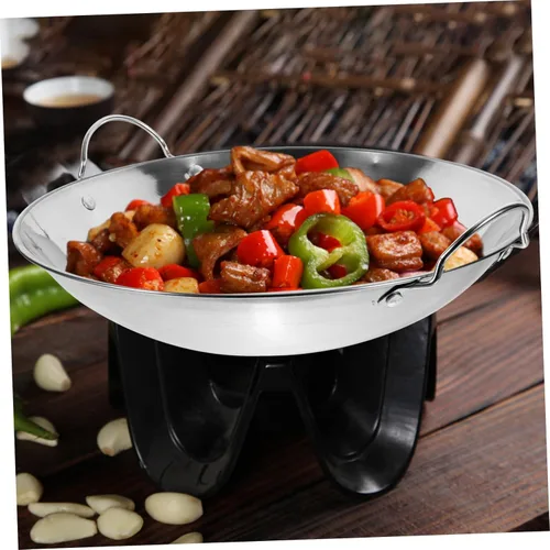 Miniatura 5 de GANAZONO Olla de acero antiadherente para el hogar olla pequeña para cocinar olla caliente cocina acero doble asas fácil de limpiar estilo aleatorio