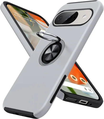 Miniatura 27 de JAME Funda para Google Pixel 7 Pro, Funda de Ajuste Delgado para Pixel 7 Pro con Soporte de Anillo Kickstand