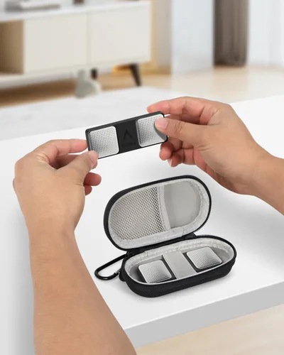 Miniatura 8 de Kardia Mobile - Funda de transporte pequeña ultrarígida para auriculares con cable, monitor de corazón Kardiamobile ECG, 6L/1 L, mini funda portátil