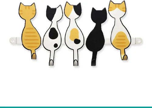 Miniatura 6 de GEGUTON Soporte para llaves montado en la pared con 5 ganchos, madera, negro, diseño Home Sweet Home, organiza llaves, mejora la decoración