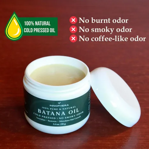 Miniatura 2 de Aceite de batana para el crecimiento del cabello, prensado en frío sin olor ahumado, 100% puro y natural de Honduras, nutre, hidrata y restaura