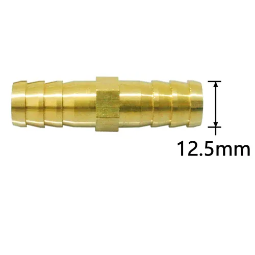 Miniatura 4 de Da by 3 unids 1/2" (12.5mm) Barb Splicer Mender Hose Latón Barb Fitting con 6 abrazaderas de tubo de acero inoxidable para agua/combustible/aire