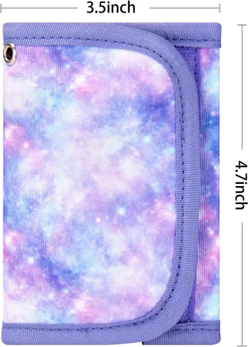 Miniatura 7 de Choco Mocha Carteras infantiles para niñas, Cielo Estrellado-Púrpura, Minimalista