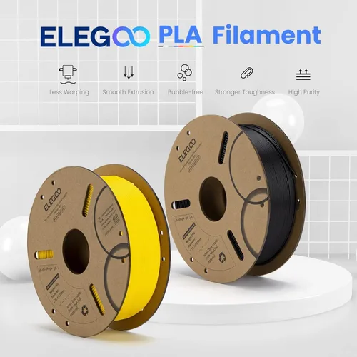 Miniatura 2 de ELEGOO Filamento PLA 1.75mm Azul Oscuro & Rojo 2KG, Filamento para Impresora 3D con Precisión Dimensional +/- 0.02mm, Paquete de 2 Carretes de 1kg