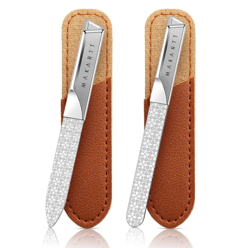 Miniatura 13 de Makartt Lima de Uñas - Lima de Uñas de Cristal con Estuche, Limas de Uñas de Cristal con Chorro de Arena de Doble Cara para Uñas Naturales, Buffer