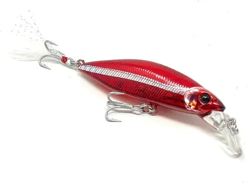 VENSE La Bala Minnow Señuelo de pesca 2.756 in Super hundimiento agua dulce/agua salada dos anzuelos agudos 3X VMC Mod. 6504