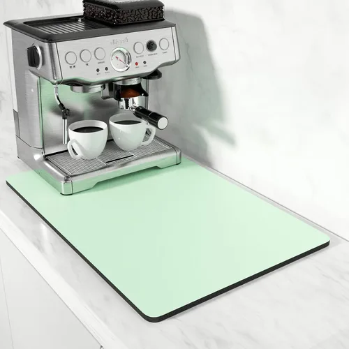 Miniatura 56 de Rnivvi Tapete de secado de platos para encimera de cocina, 16 x 18 pulgadas, bonita almohadilla de secado absorbente resistente al calor con goma